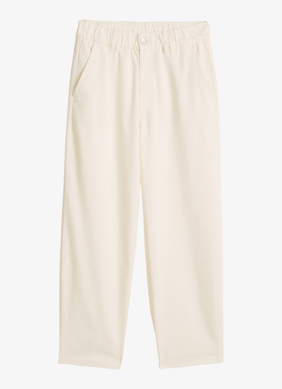 Marc O'Polo Denim Straight fit cropped jeans met gekleurde wassing - voorkant 4 beige