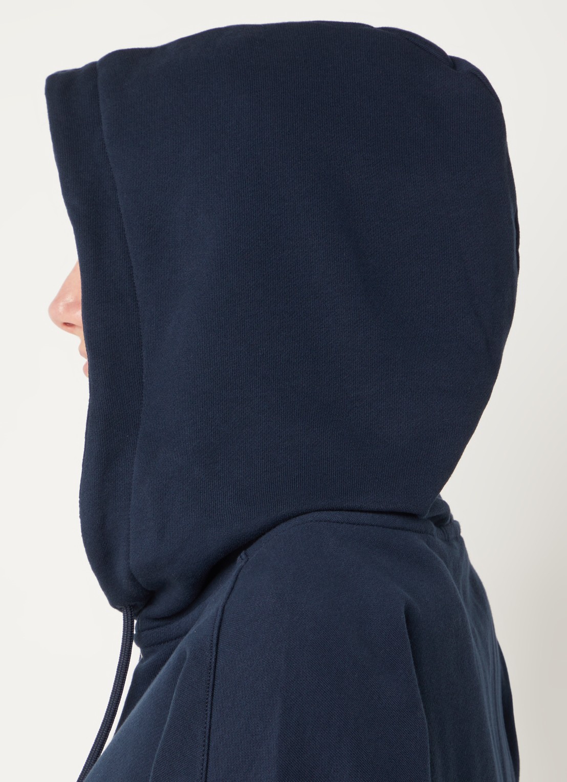 Marc O'Polo Denim Sweatvest met capuchon - detail 2 donkerblauw