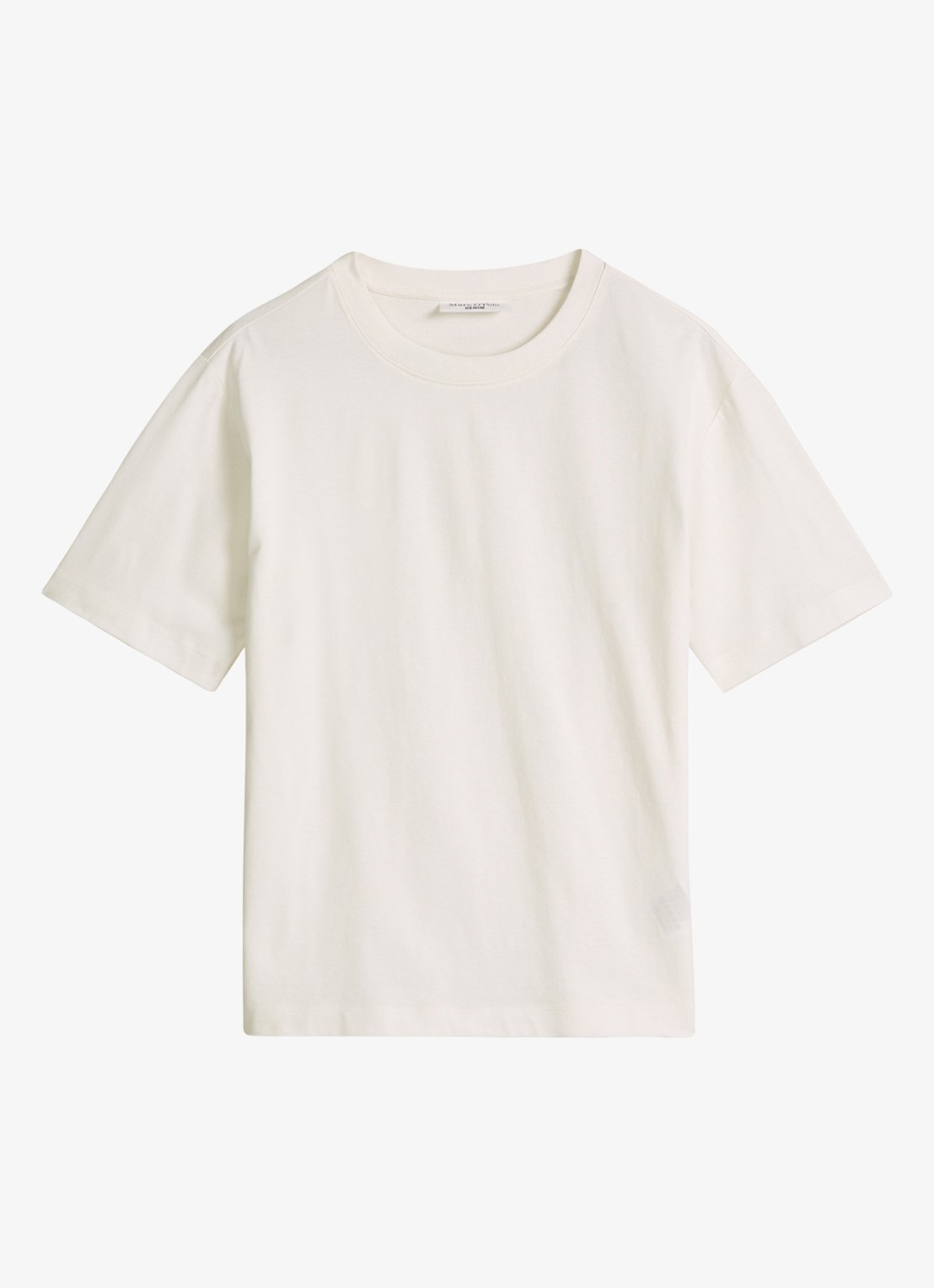 Marc O'Polo Denim T-shirt met ronde hals - voorkant silky white-1183 / wit