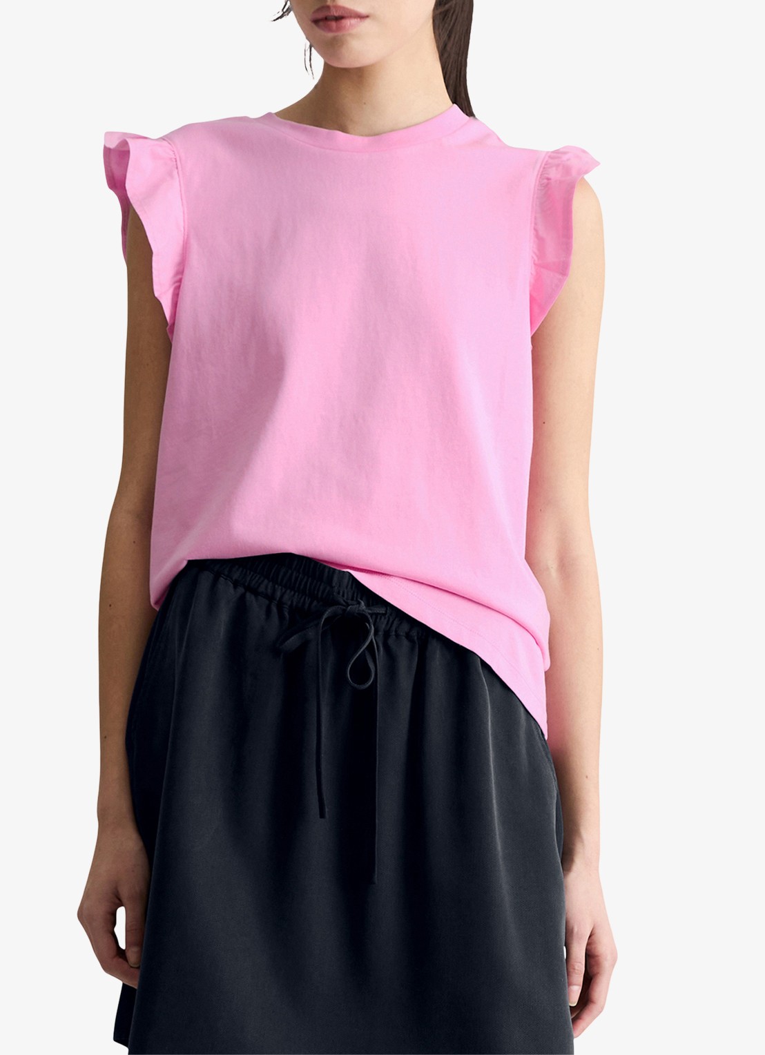 Marc O'Polo Denim Top met vlindermouw - detail 2 pale bubblegum/8205