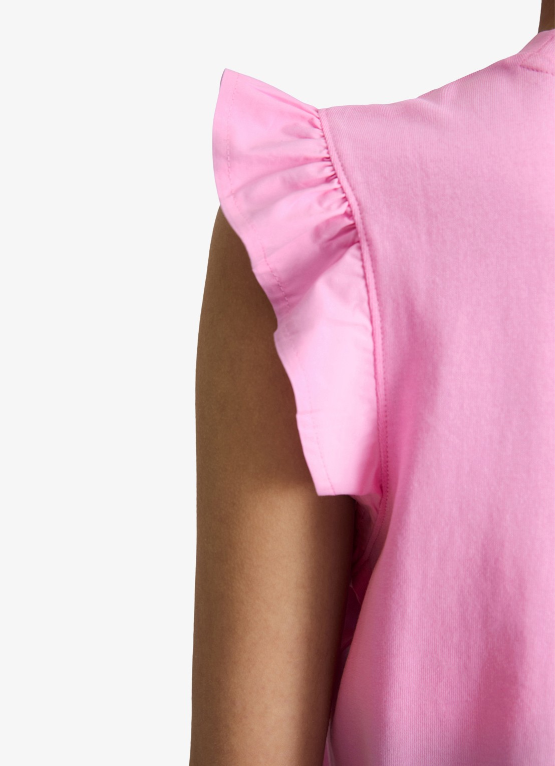 Marc O'Polo Denim Top met vlindermouw - detail 3 pale bubblegum/8205