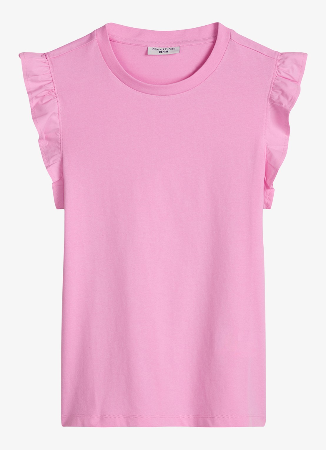 Marc O'Polo Denim Top met vlindermouw - voorkant 4 pale bubblegum/8205