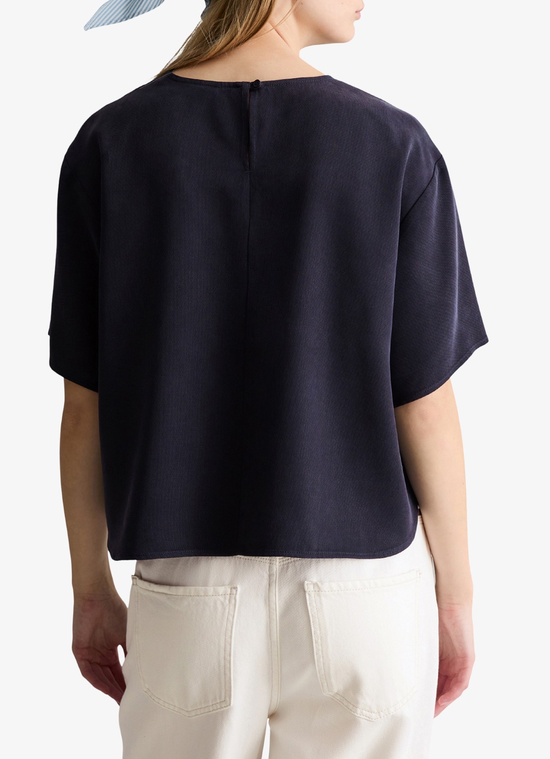 Marc O'Polo Denim Tuniek met ronde hals - achterkant 5 blue depths/4133