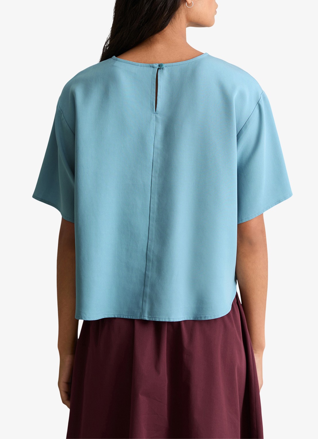 Marc O'Polo Denim Tuniek met ronde hals - achterkant 3 blue dawn/5429