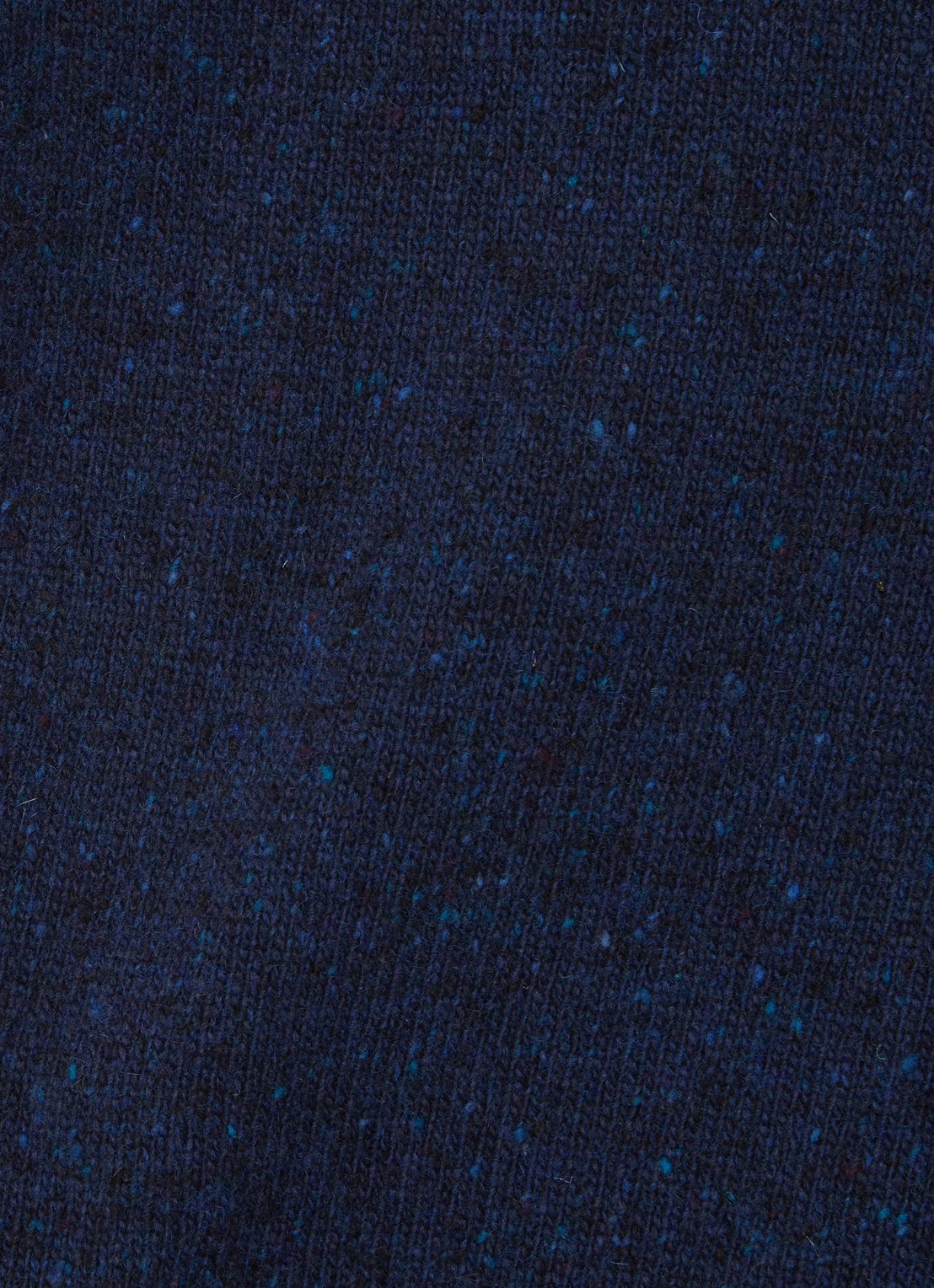 Marc O'Polo Fijngebreide pullover in wolblend met gemêleerd dessin - detail 4 donkerblauw