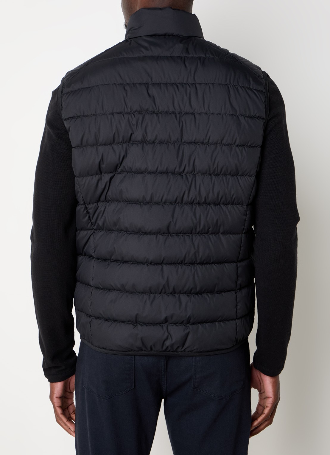 Marc O'Polo Gewatteerde bodywarmer met logo - achterkant 4 zwart