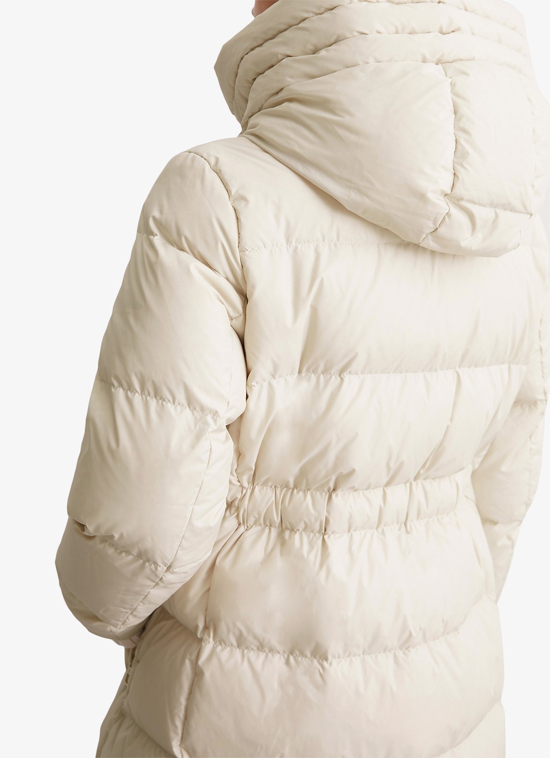 Marc O'Polo Gewatteerde parka met donsvulling en trekkoord - detail 3 wit