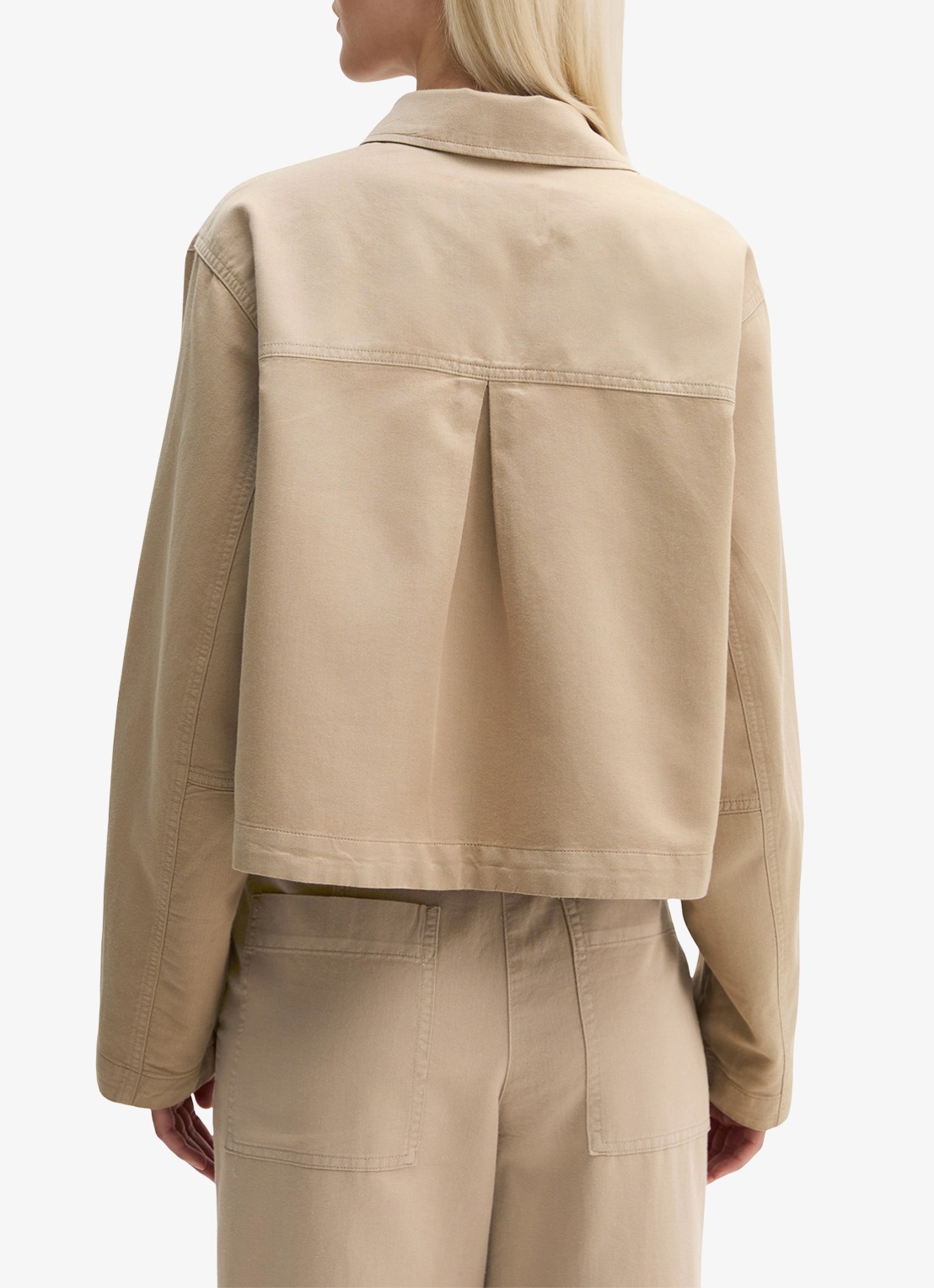 Marc O'Polo Jack in lyocell blend met steekzakken - achterkant 5 lichtbruin