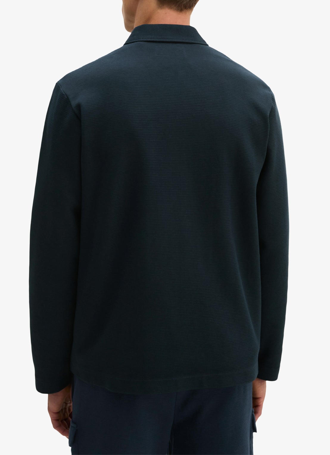 Marc O'Polo Jack met kraag - achterkant 3 donkerblauw
