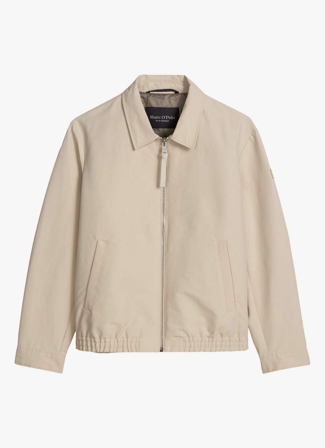 Marc O'Polo Jack met steekzakken - voorkant beige