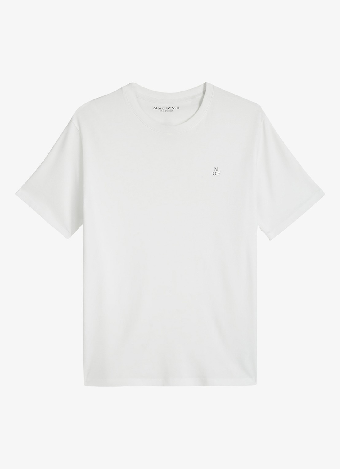 Marc O'Polo Jersey T-shirt met logo - voorkant 2 white/0163