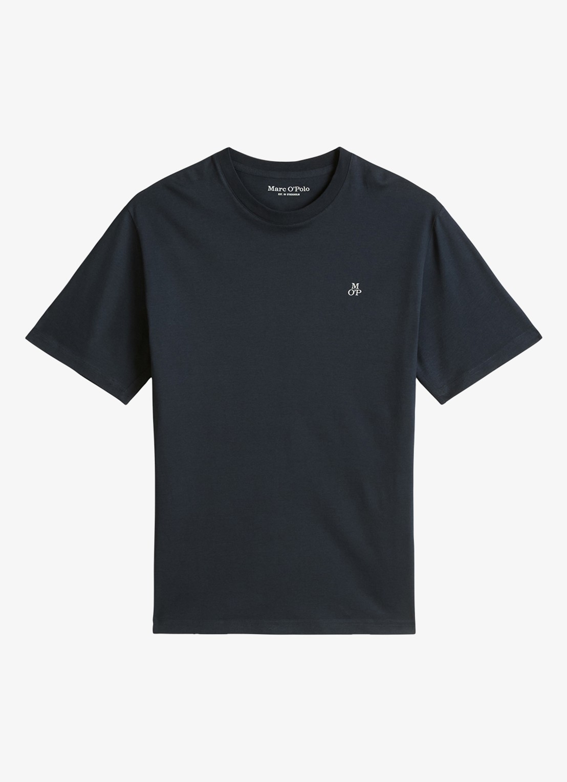 Marc O'Polo Jersey T-shirt met logo - voorkant 2 dark navy/4131