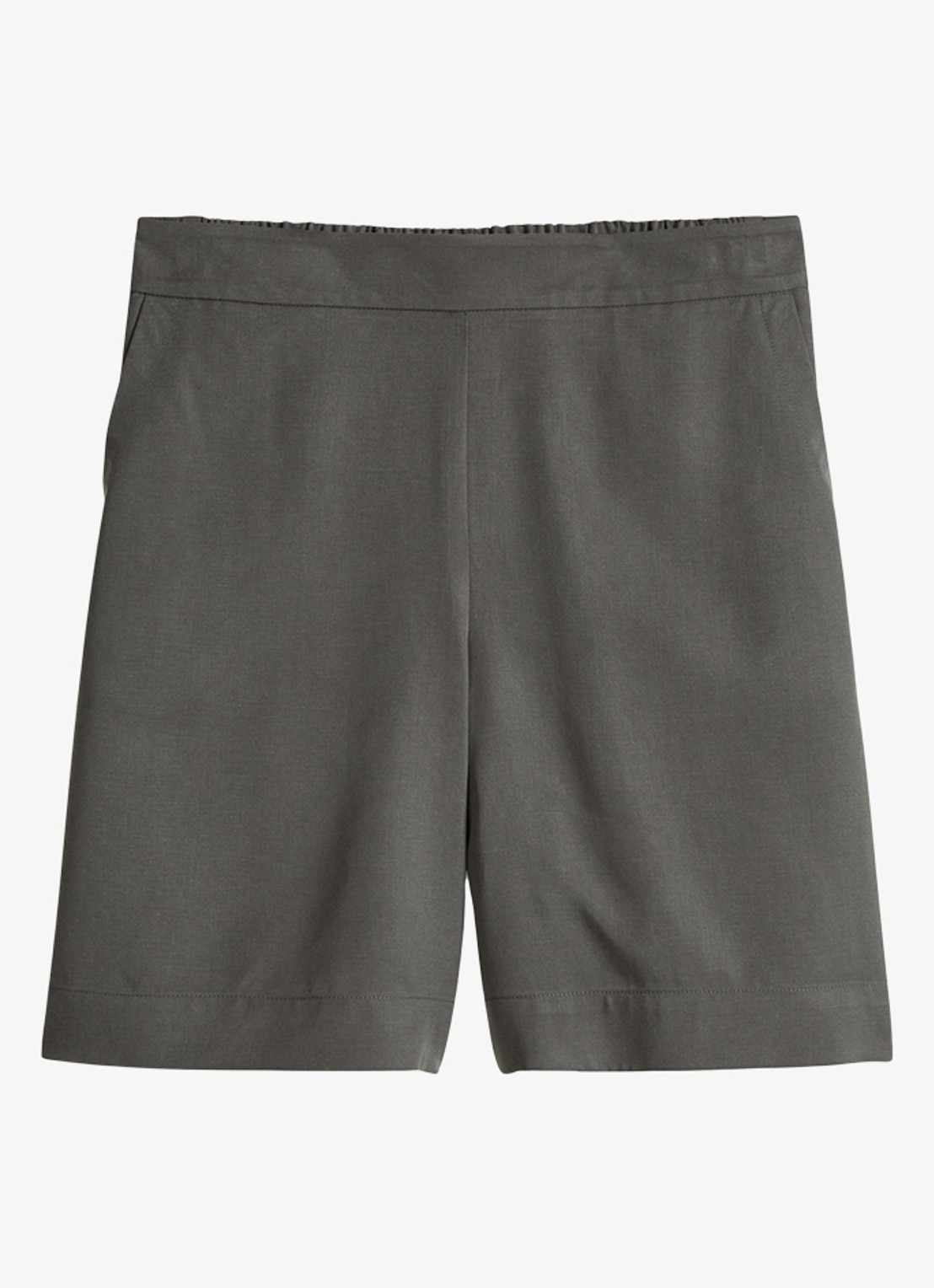 Marc O'Polo Korte broek met steekzakken - voorkant oxide grey-0364 / grijs