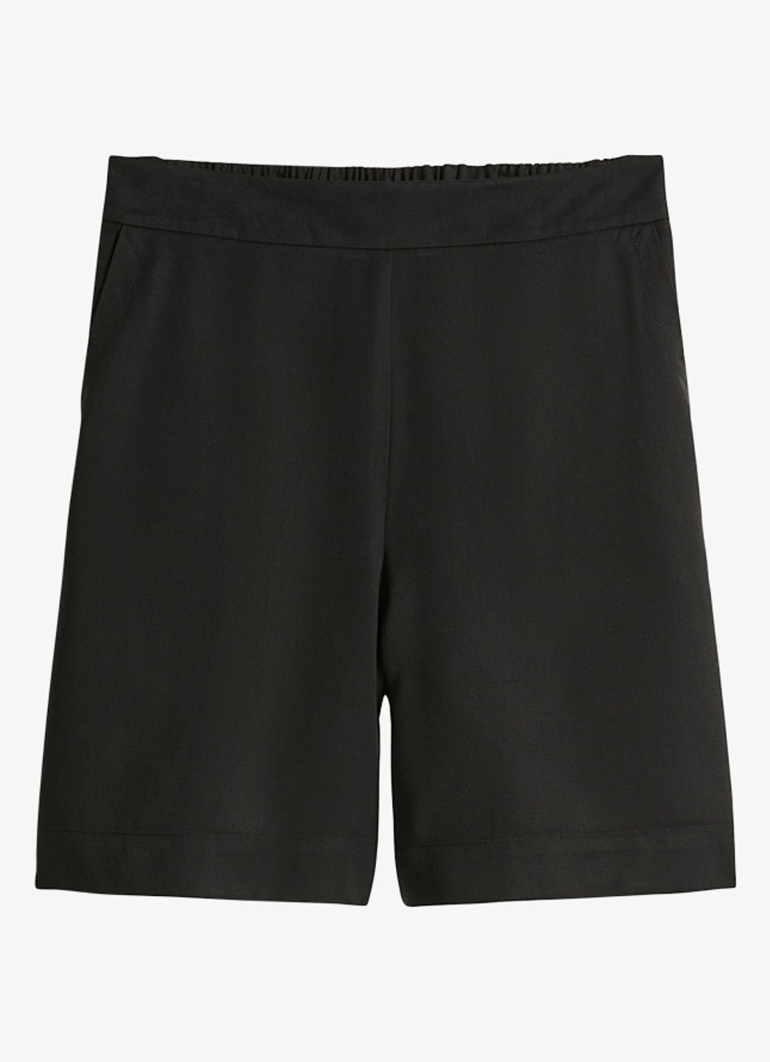 Marc O'Polo Korte broek met steekzakken - voorkant black-0001 / zwart