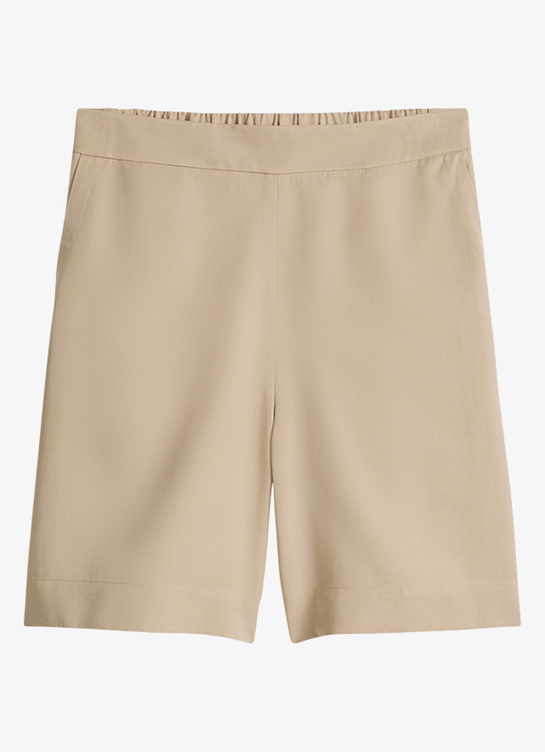 Marc O'Polo Korte broek met steekzakken - voorkant sandpaper-2326 / beige