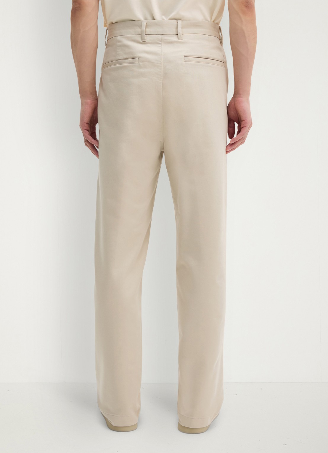 Marc O'Polo Loose fit pantalon met steekzakken - achterkant 5 beige