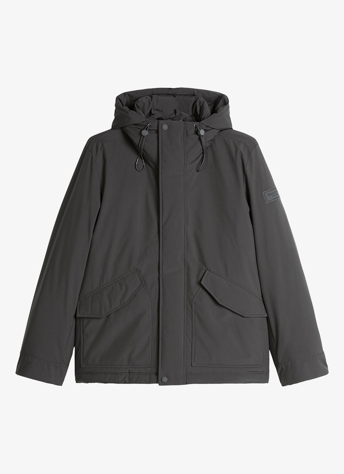 Marc O'Polo Parka met steekzakken - voorkant 4 donkergrijs
