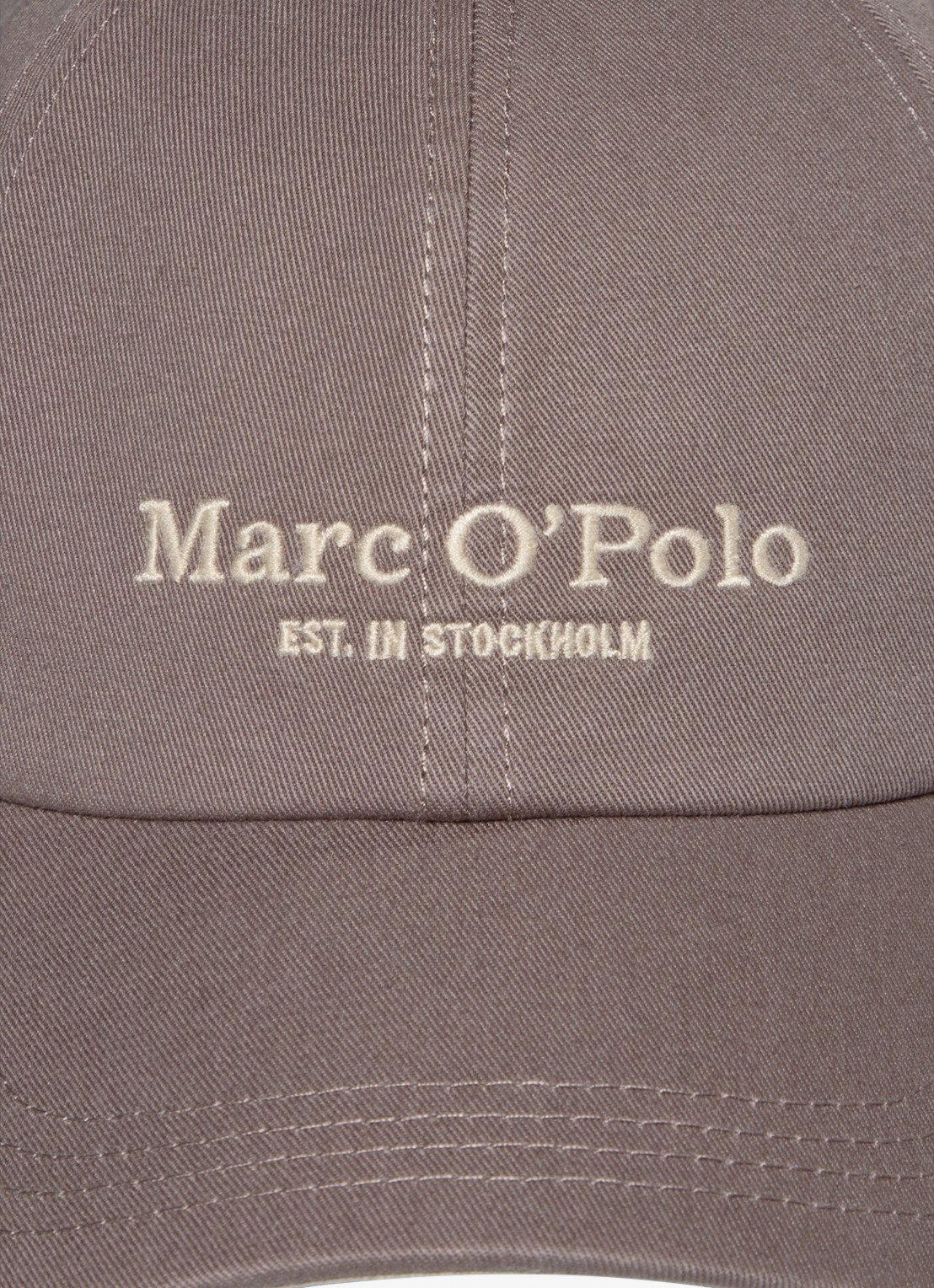 Marc O'Polo Pet met logoborduring - detail 3 beige