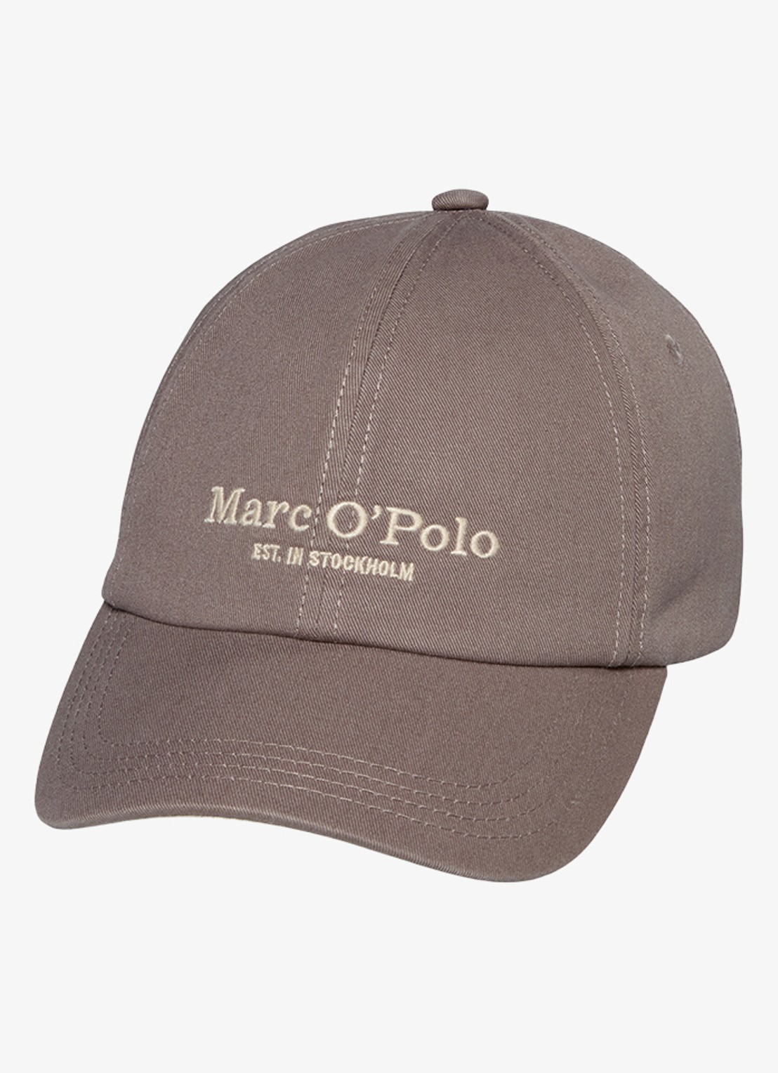 Marc O'Polo Pet met logoborduring - voorkant 2 beige
