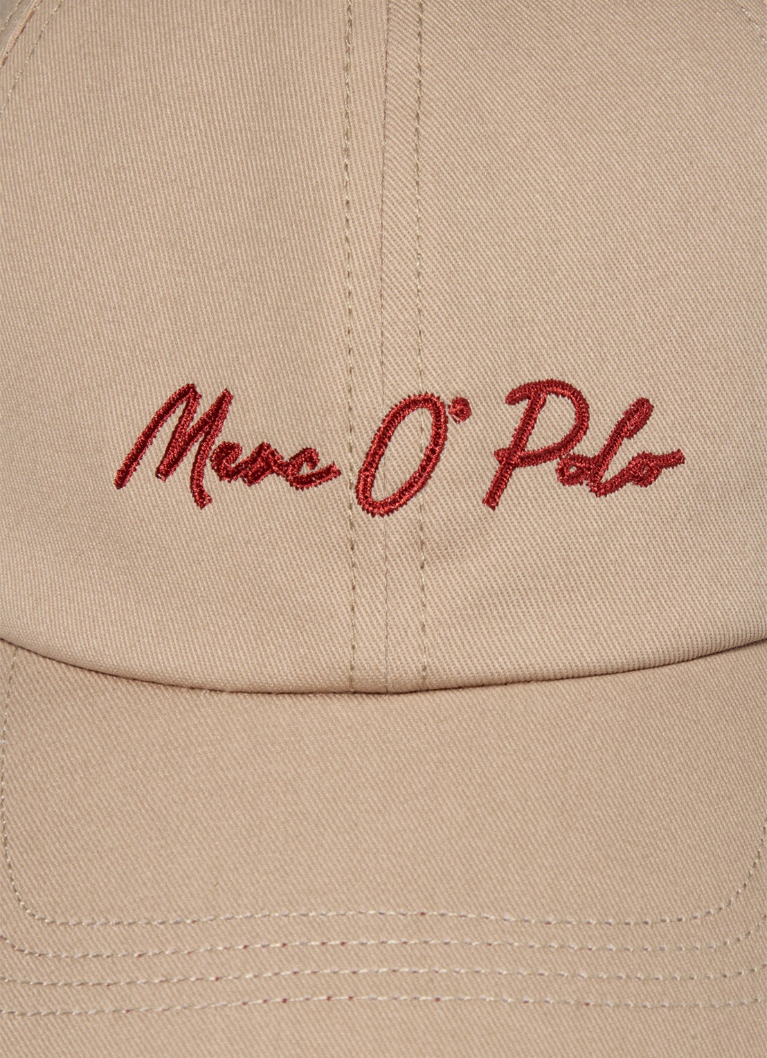 Marc O'Polo Pet met logoborduring - detail 2 sandpaper-2326 / beige