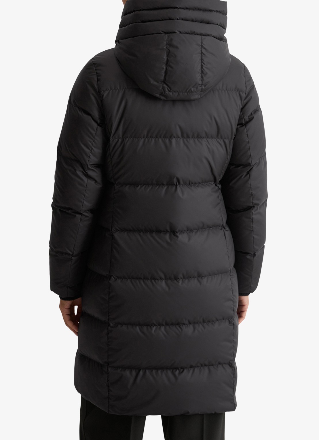 Marc O'Polo Puffer jas met capuchon - achterkant 5 zwart