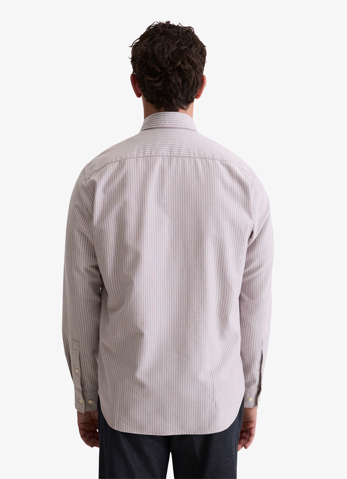 Marc O'Polo Regular fit overhemd met streepprint - achterkant 5 violet