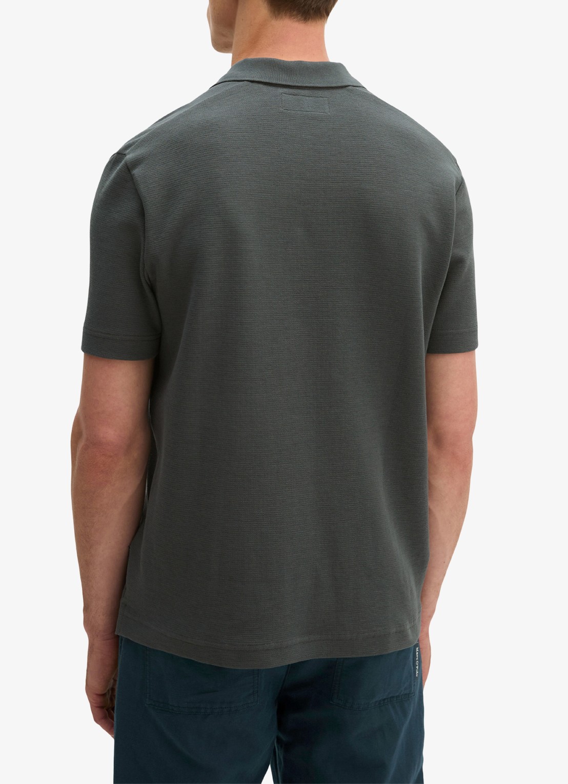 Marc O'Polo Regular fit polo - achterkant donkergrijs