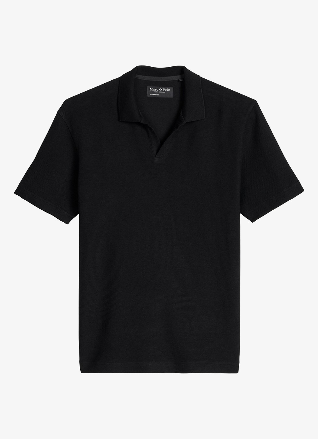 Marc O'Polo Regular fit polo - voorkant 4 zwart