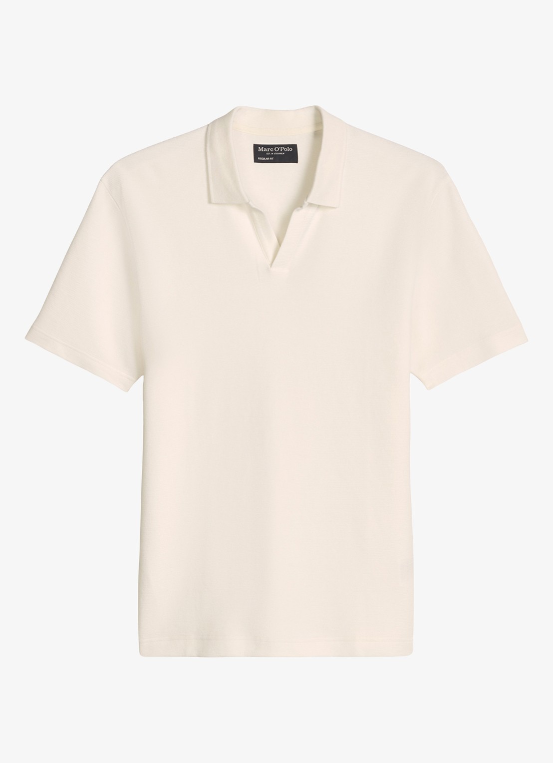 Marc O'Polo Regular fit polo - voorkant creme