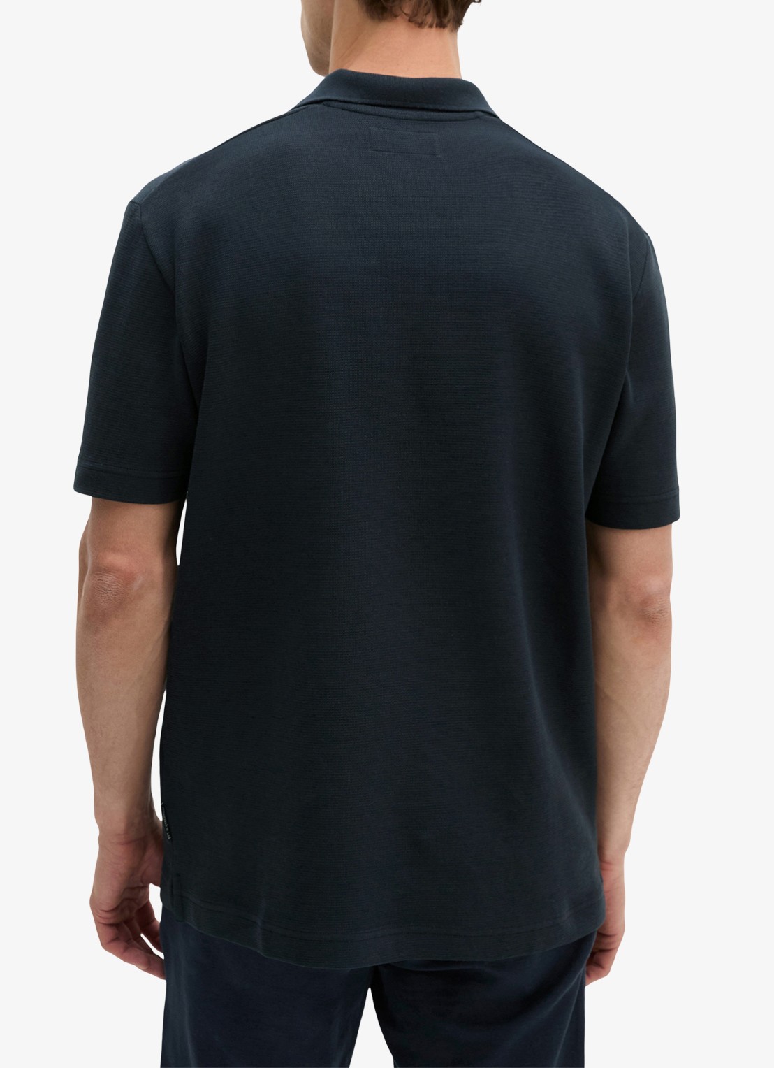 Marc O'Polo Regular fit polo - achterkant donkerblauw