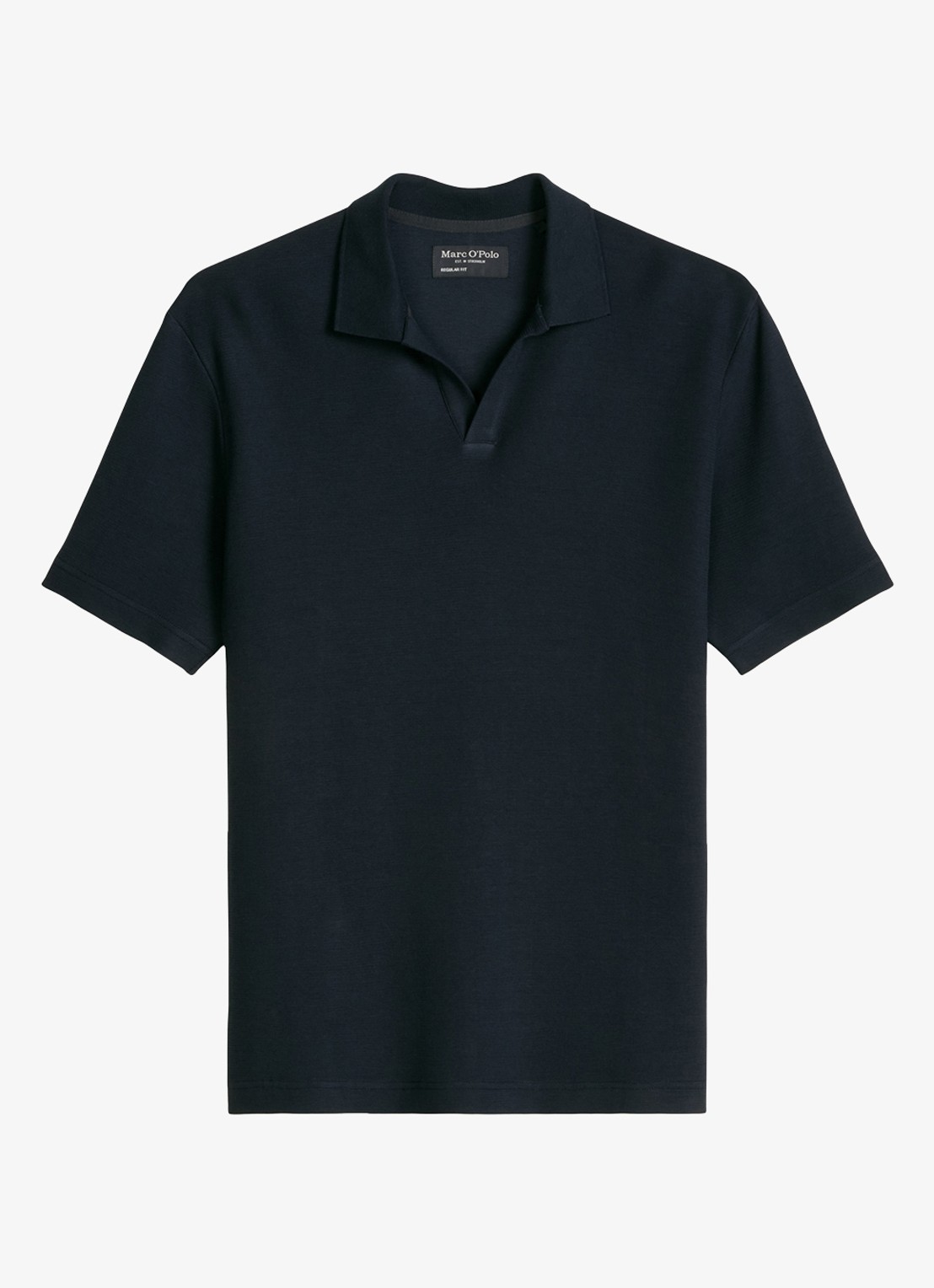 Marc O'Polo Regular fit polo - voorkant 2 donkerblauw