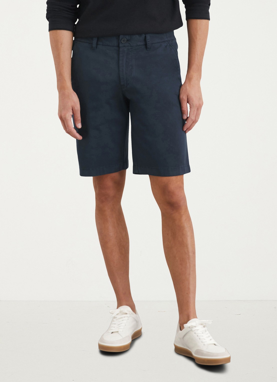 Marc O'Polo Reso straight fit korte broek van  katoen - detail 3 dark navy-898 / blauw