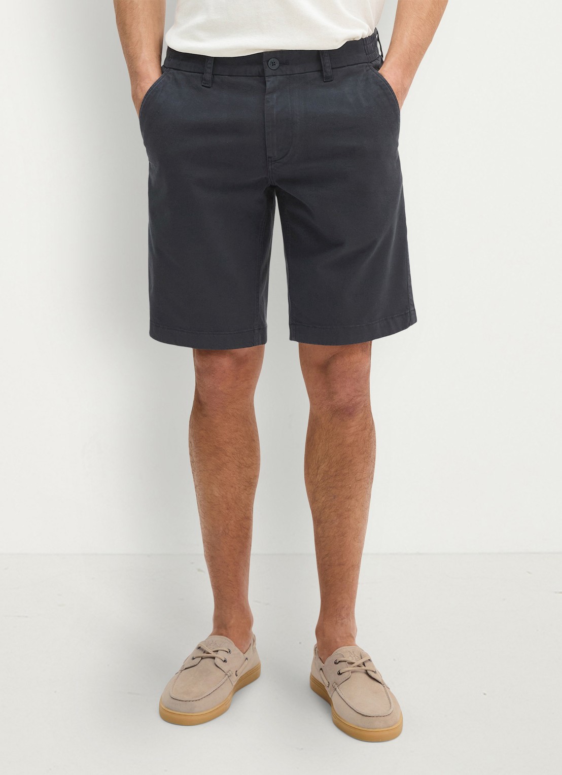 Marc O'Polo Reso straight fit korte broek van  katoen - detail dark navy-4131