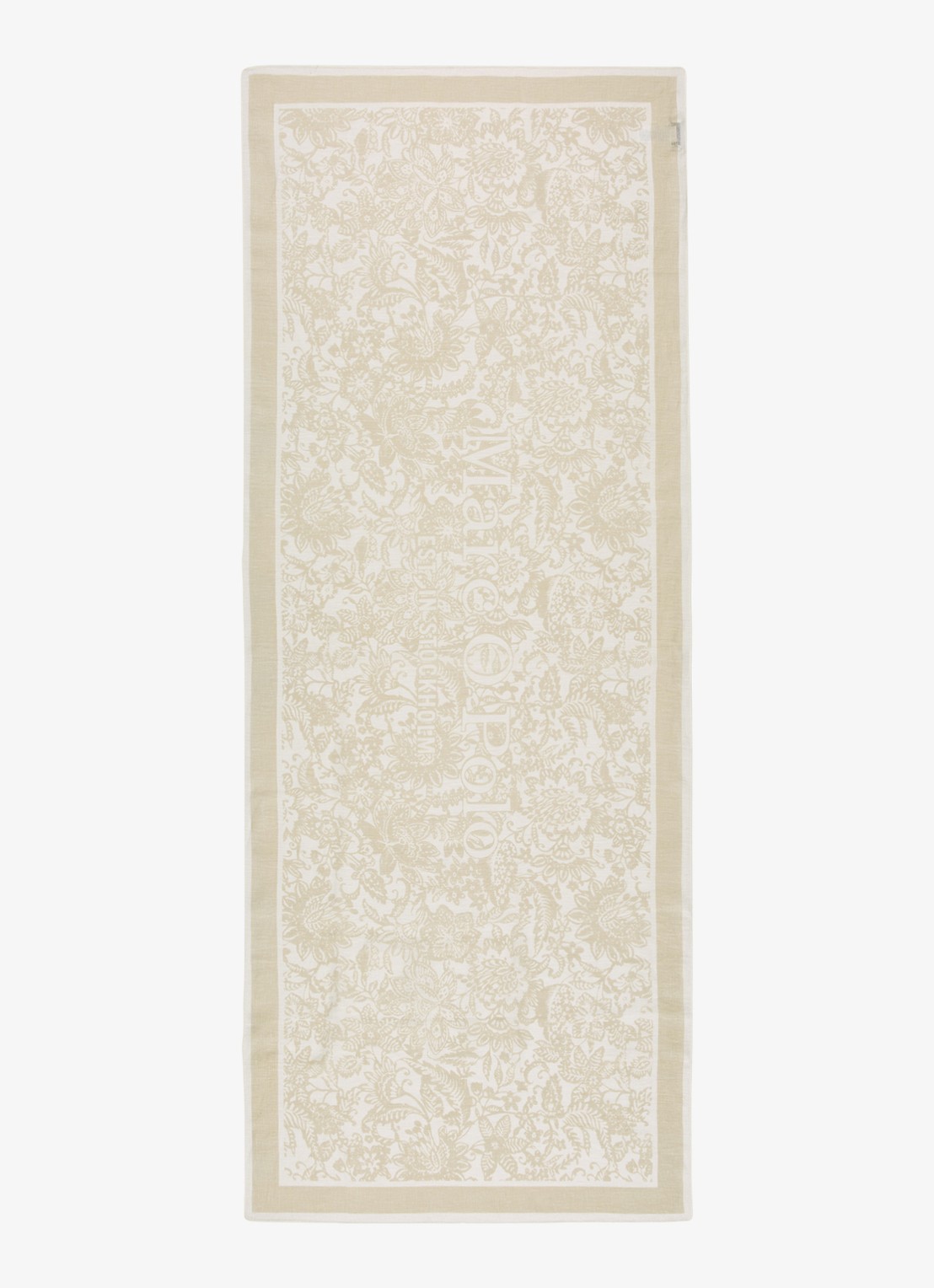Marc O'Polo Sjaal met bloemenprint - detail 4 beige