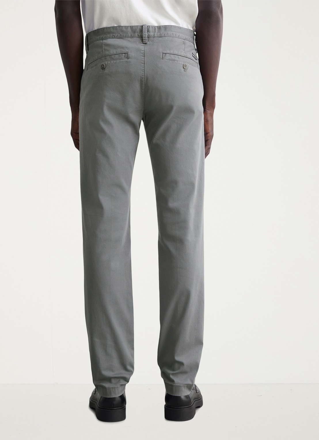 Marc O'Polo Stig shaped fit chino met stretch - achterkant 3 grijs
