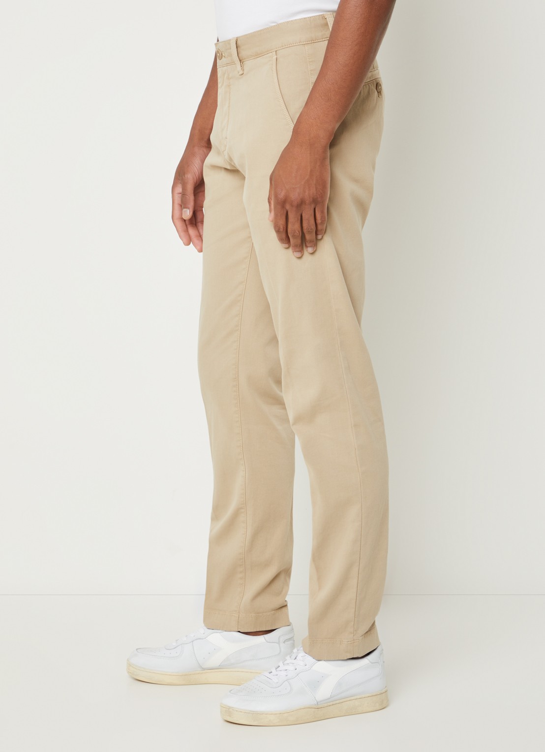 Marc O'Polo Stig shaped fit chino met stretch - detail 2 pure cashmere-111 / beige