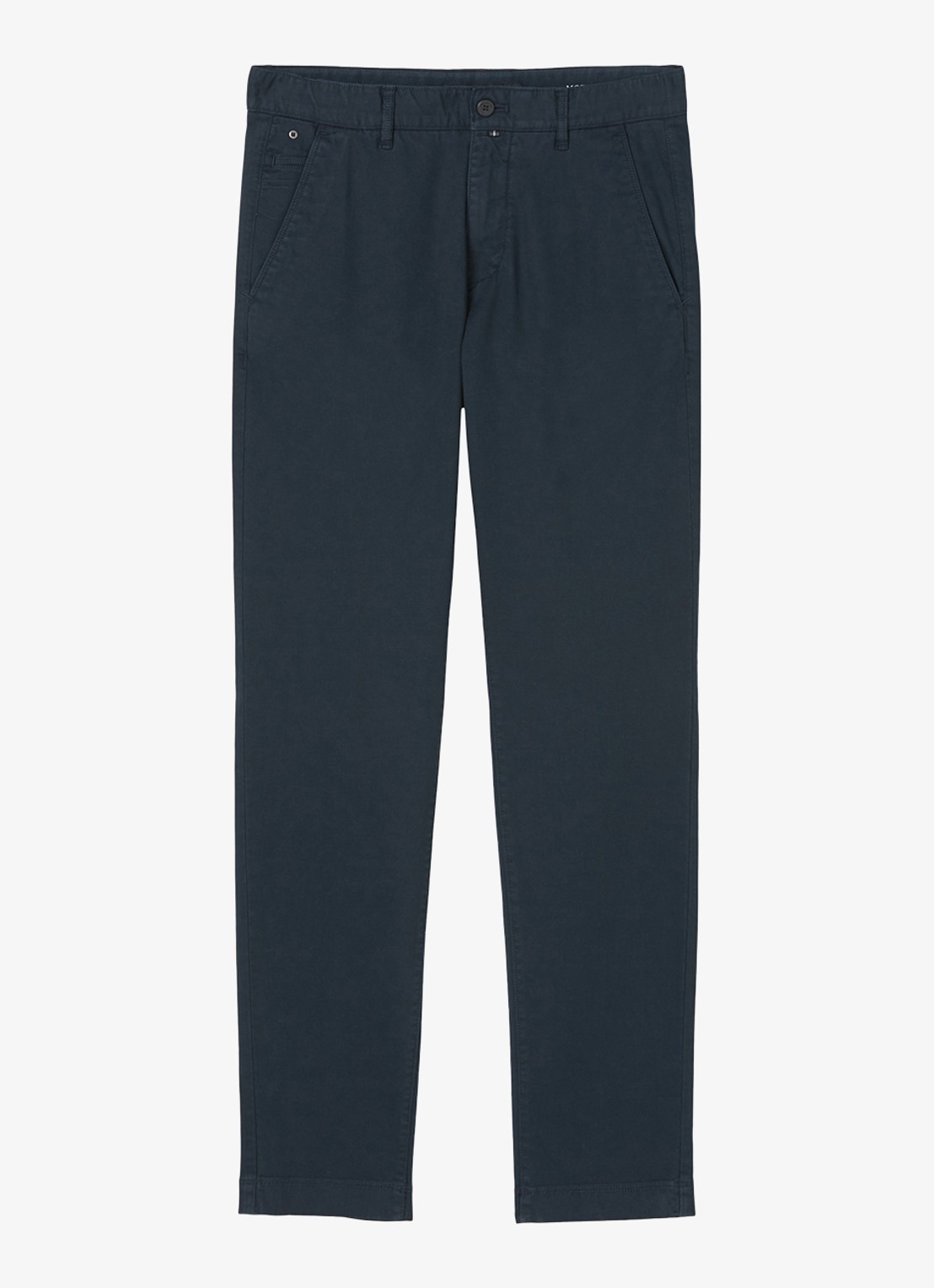Marc O'Polo Stig shaped fit chino met stretch - voorkant blauw