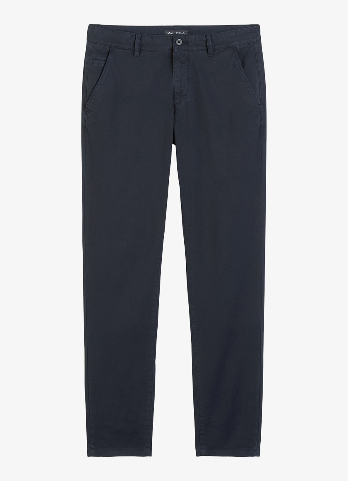 Marc O'Polo Stig shaped fit chino met stretch - voorkant 4 donkerblauw