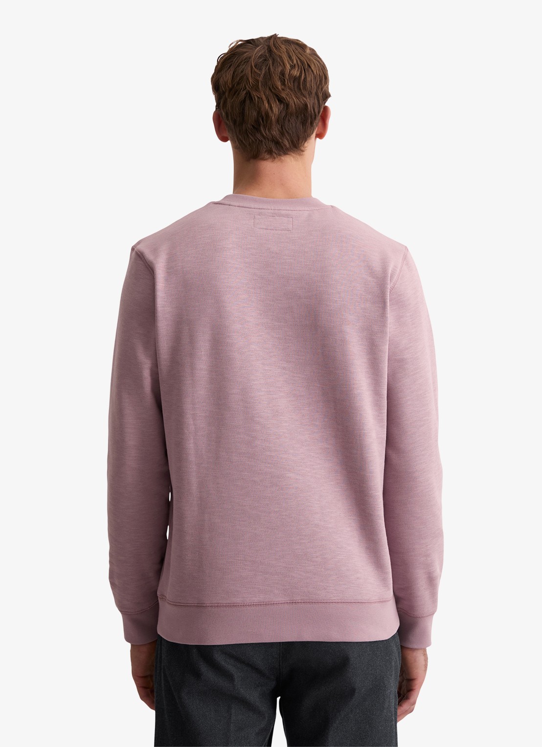 Marc O'Polo Sweater met logo - achterkant 3 lichtroze