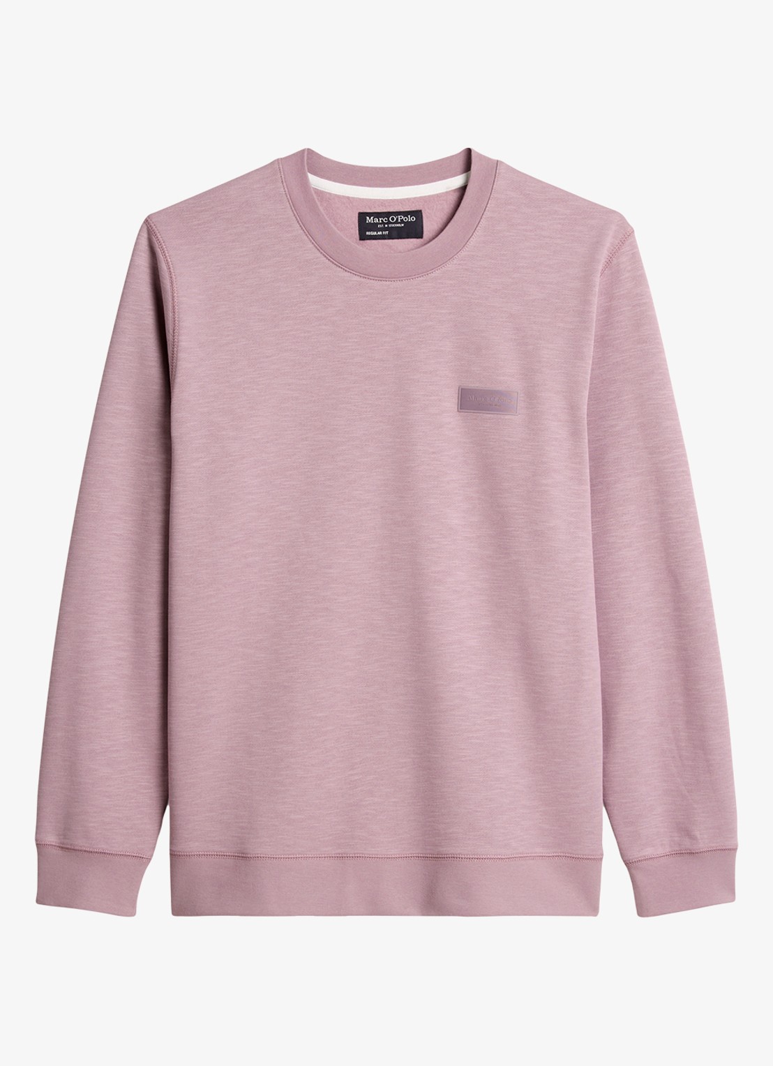 Marc O'Polo Sweater met logo - voorkant lichtroze