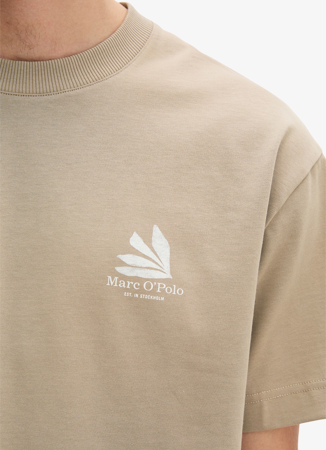 Marc O'Polo T-shirt met logo- en backprint - detail 5 charleston gray/2124