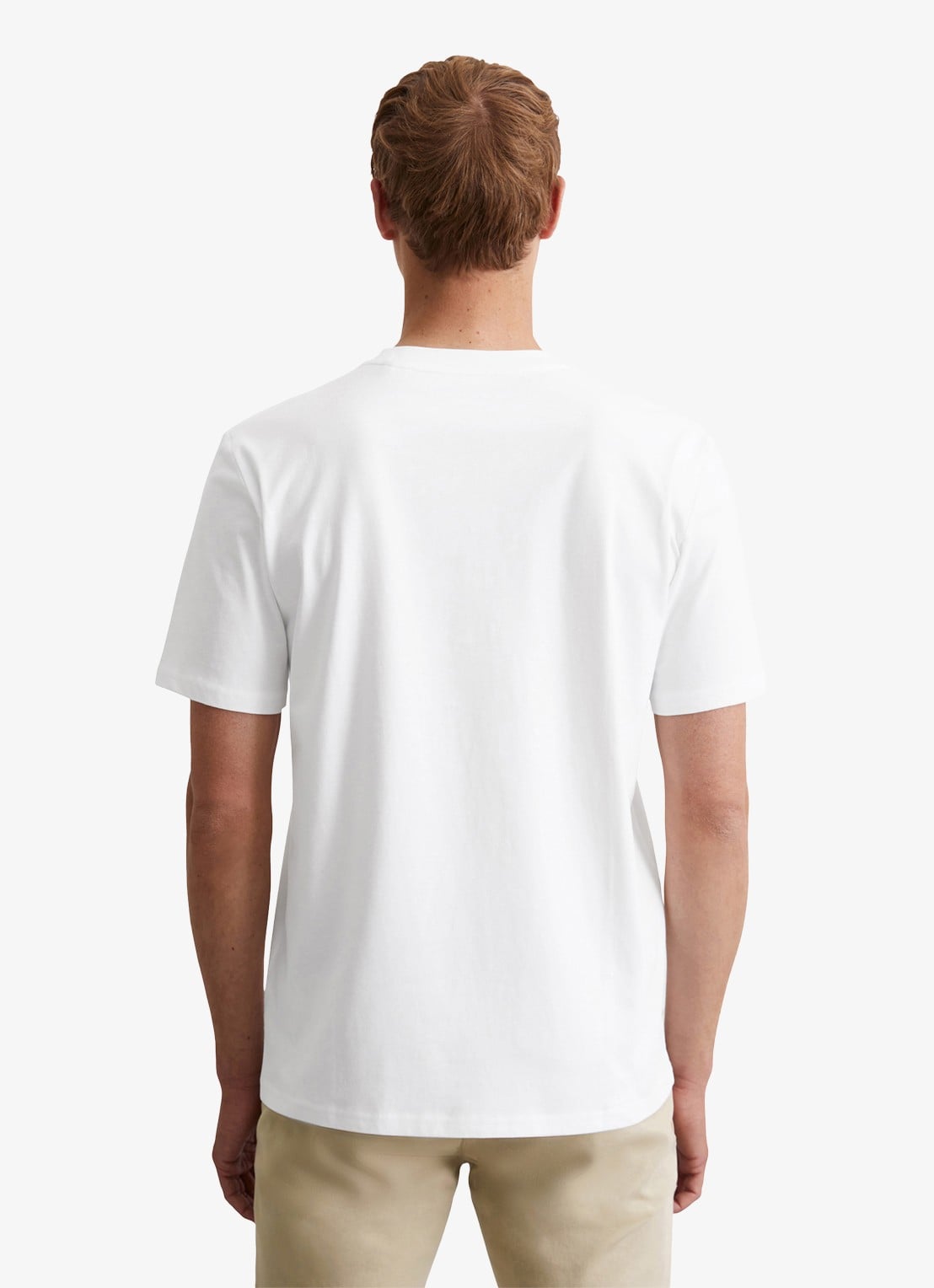 Marc O'Polo T-shirt met logo - achterkant wit