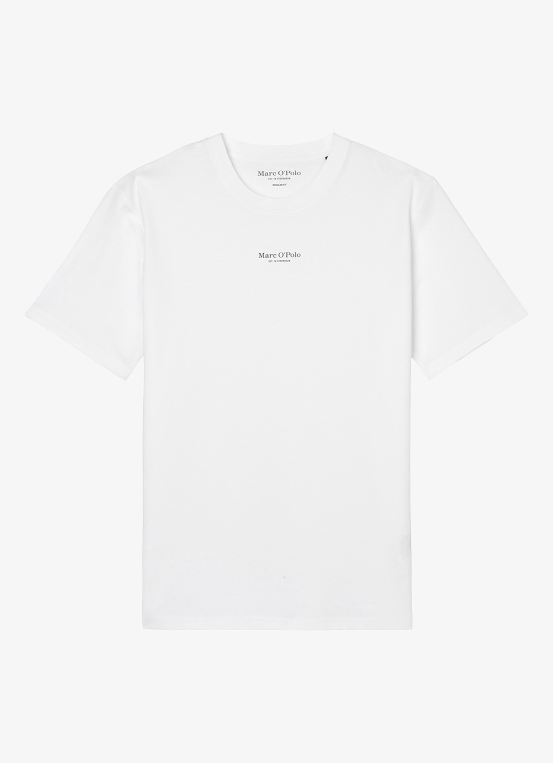 Marc O'Polo T-shirt met logo - voorkant 2 wit