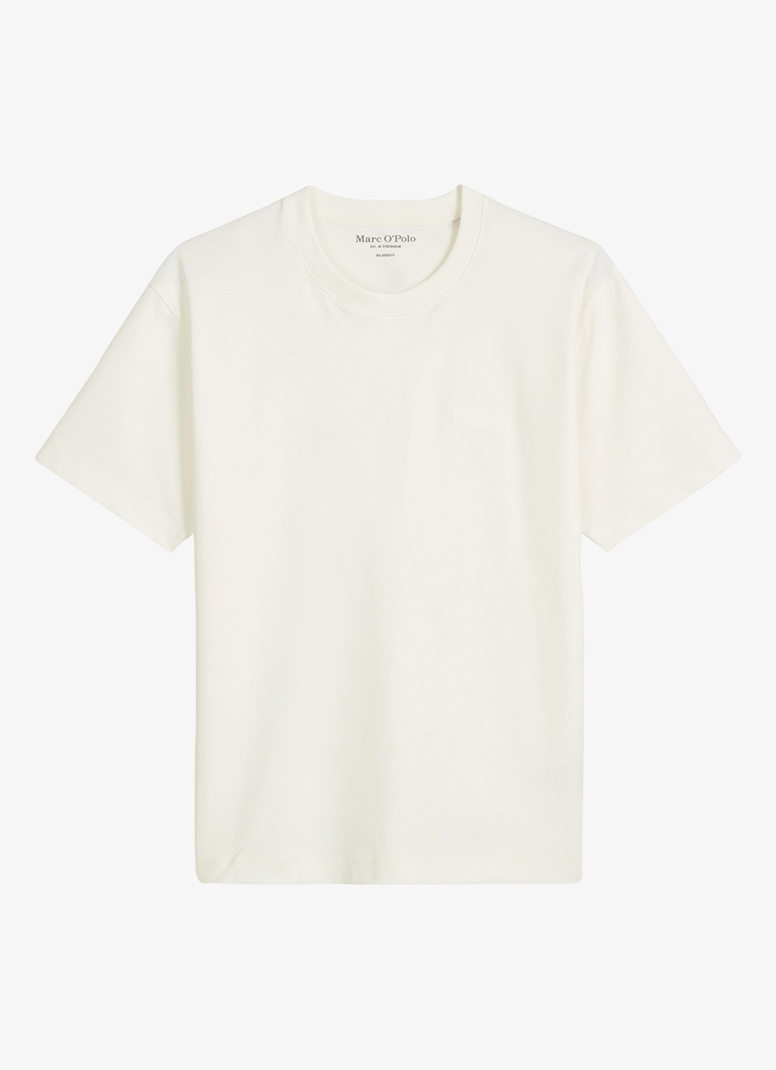 Marc O'Polo T-shirt met logo - voorkant 2 wit