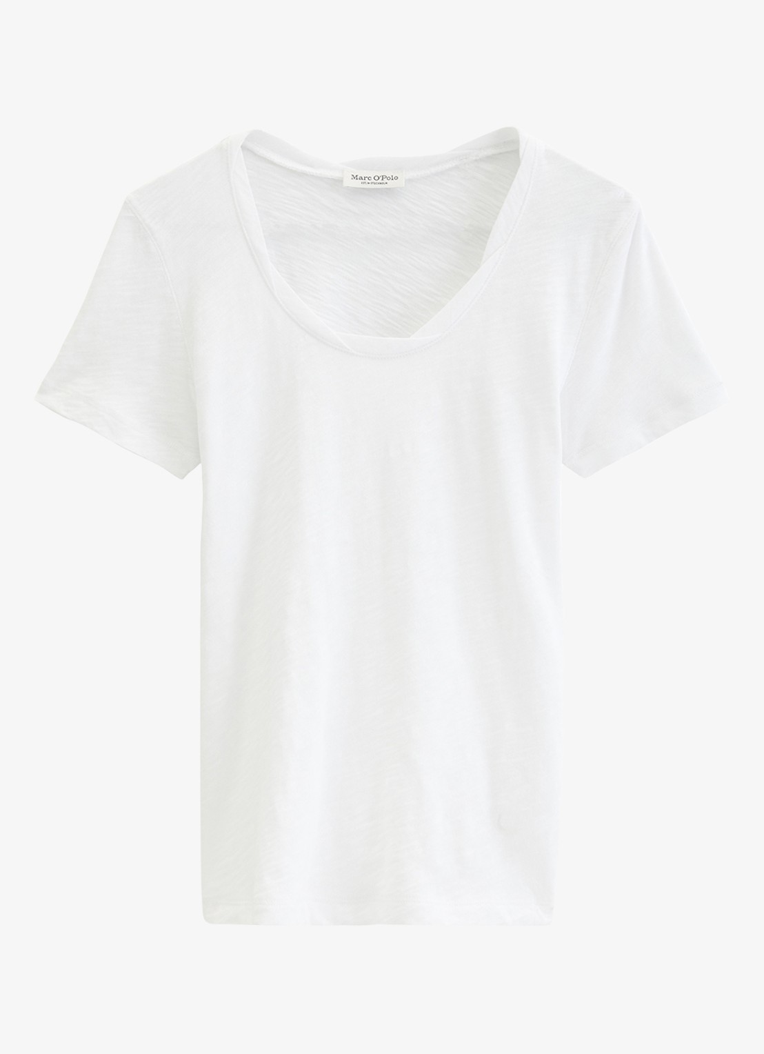 Marc O'Polo T-shirt met ronde hals - voorkant wit