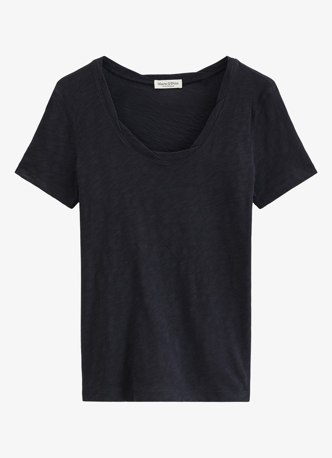 Marc O'Polo T-shirt met ronde hals - voorkant 3 donkerblauw