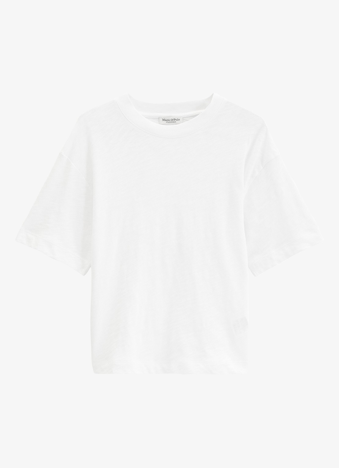 Marc O'Polo T-shirt met ronde hals - voorkant 3 wit