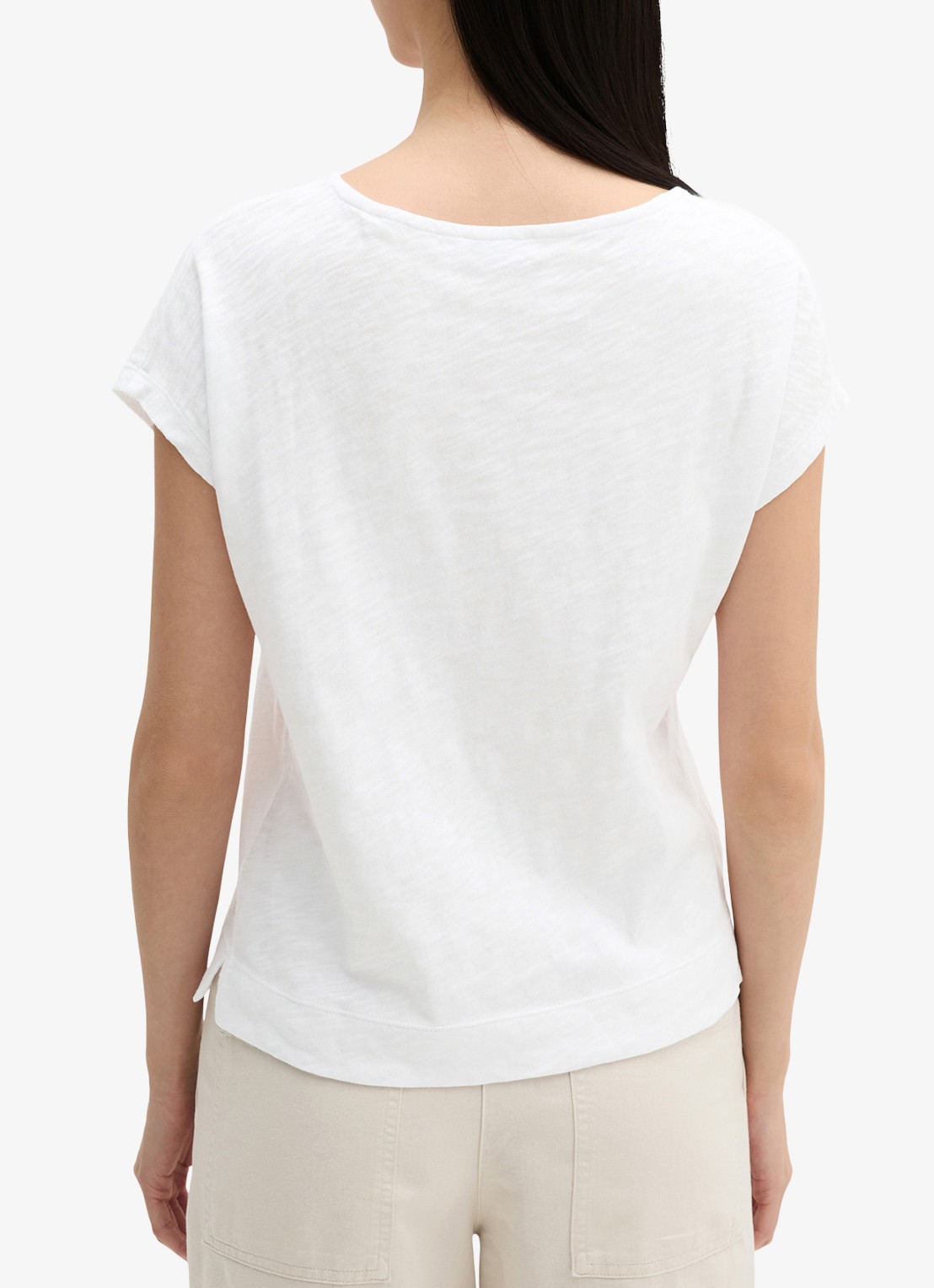 Marc O'Polo T-shirt met ronde hals - achterkant wit