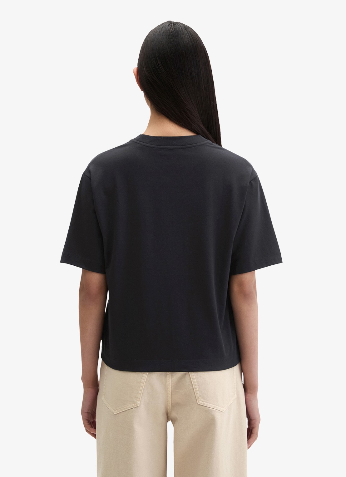 Marc O'Polo T-shirt met ronde hals - achterkant 3 deep night blue-4300 / blauw