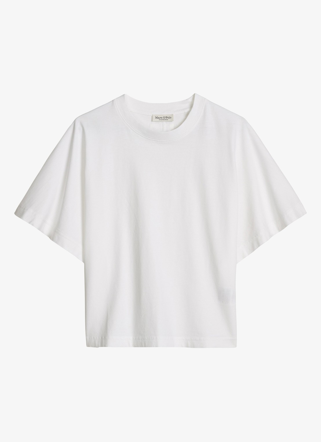 Marc O'Polo T-shirt met ronde hals - voorkant 4 white-0163 / wit
